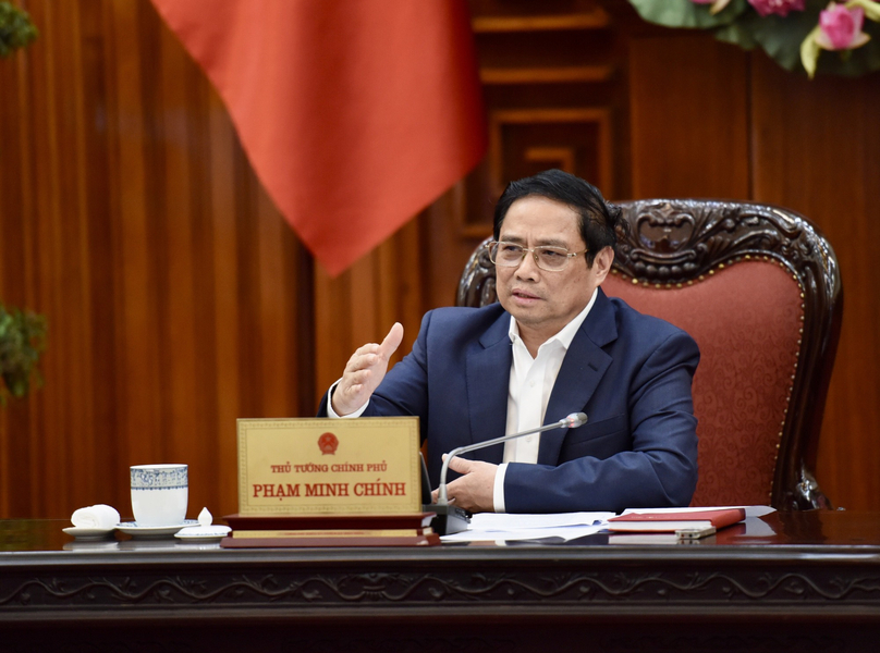 Prime Minister Pham Minh Chinh. Photo courtesy of the government's news portal.