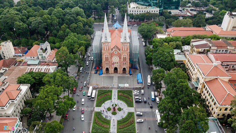 Dong Khoi street in HCMC's District 1 is 630 meters long and home of tens of iconic buildings. Photo courtesy of Zing News.