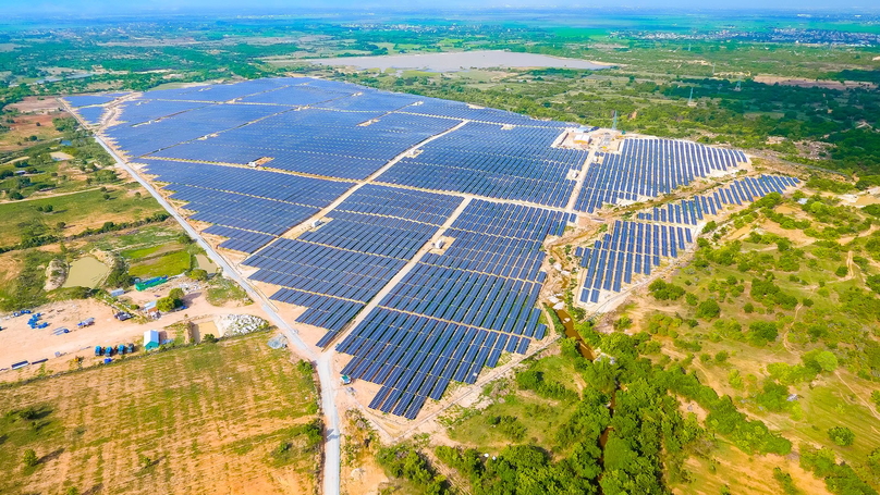 A solar farm of Super Energy in Ninh Thuan province, central Vietnam. Photo courtesy of the firm.