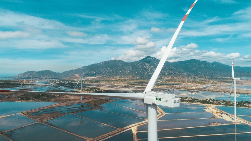 The AC Energy Wind Power project in Ninh Thuan province, south-central Vietnam. Photo courtesy of BIM Group