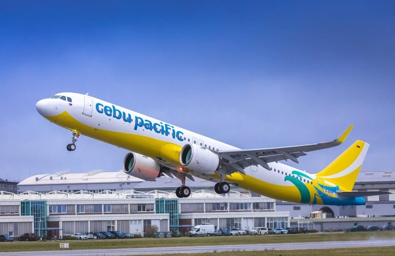 A Cebu Pacific aircraft takes off. Photo courtesy of the airline