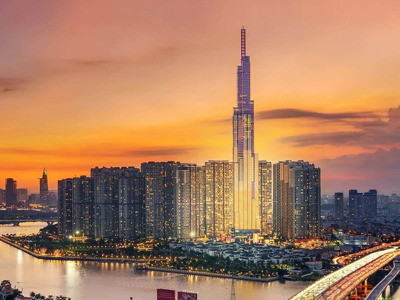 A view of the Landmark 81, the highest building in Vietnam, in Ho Chi Minh City. Photo courtesy of Vinhomes.