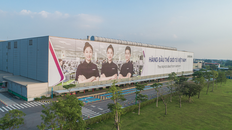 The Samsung factory in Thai Nguyen province, northern Vietnam. Photo courtesy of the government news portal. 