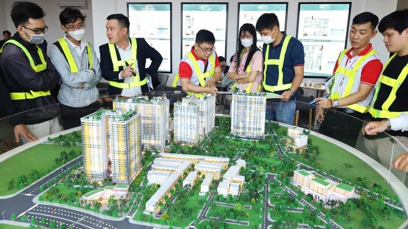 A model of the Bcons City residential project in Di An town, Binh Duong province, southern Vietnam. Photo courtesy of Bcons.
