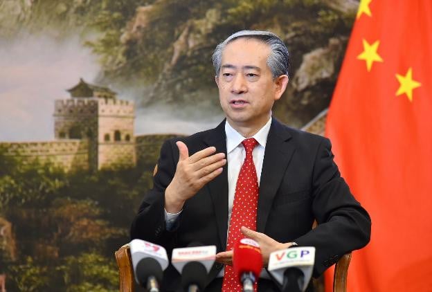 Chinese Ambassador to Vietnam Xiong Bo. Photo courtesy of the Vietnamese government's news portal.