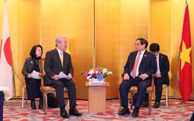 Vietnamese Prime Minister Pham Minh Chinh meets with JICA president Tanaka Akihiko in Tokyo, Japan, December 18, 2023. Photo courtesy of the government's news portal.