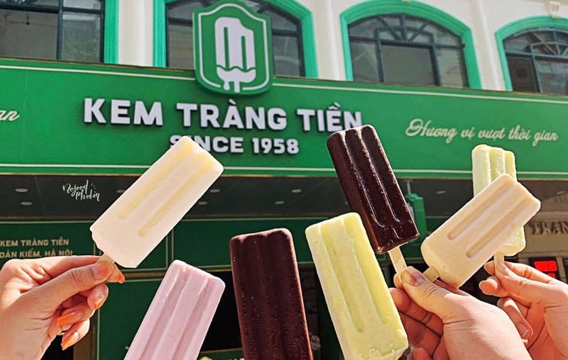 Ice cream is served at Trang Tien restaurant in Hanoi, northern Vietnam. Photo courtesy of the restaurant