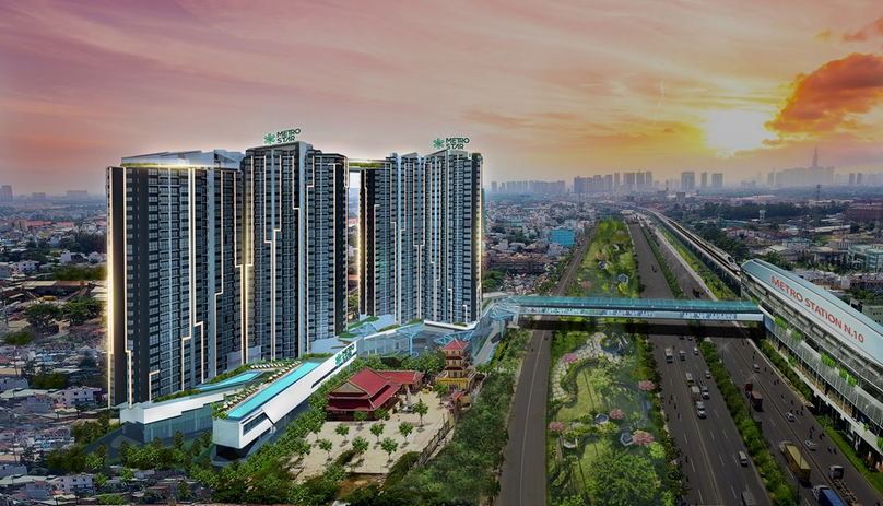 An illustration of the Metro Star project in Ho Chi Minh City. Photo courtesy of Metro Star. 