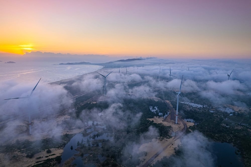 A wind power project in Binh Dinh province, central Vietnam. Photo by The Investor/Dung Nhan.