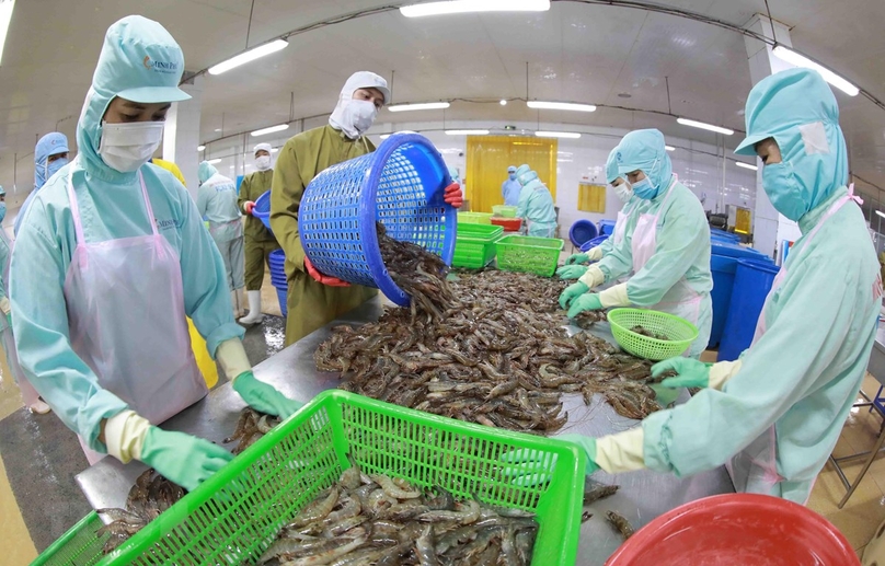 Vietnam's seafood export revenue is estimated at $8.98 billion in 2023. Photo courtesy of the goverment's news portal.