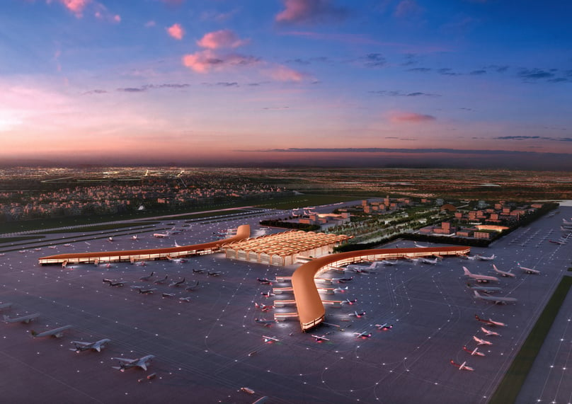An illustration of new Phnom Penh International Airport, in Cambodia. Photo courtesy of DaiDung Corporation.