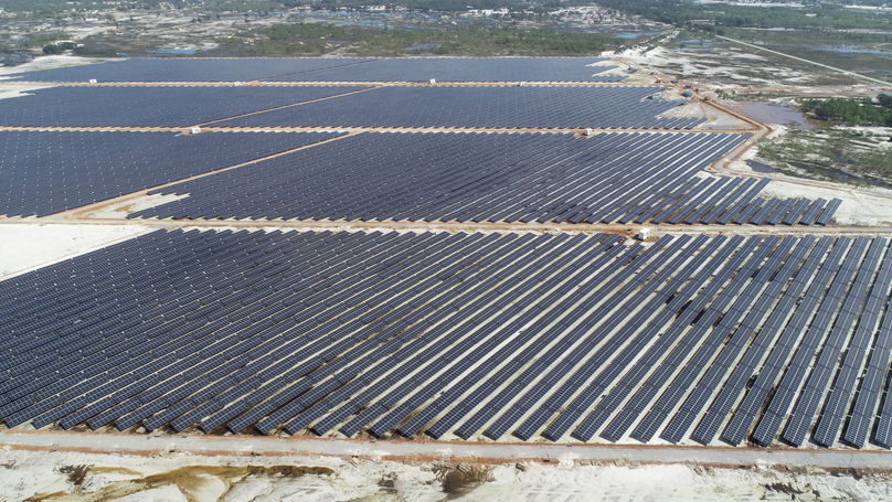 Gio Thanh 1 and Gio Thanh 2 solar power plants in Quang Tri province, central Vietnam. Photo courtesy of PECC2.