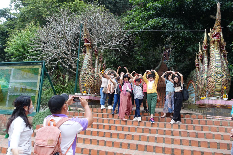 Visitors in Chiang Mai, Thailand. Photo courtesy of Bangkokpost. 