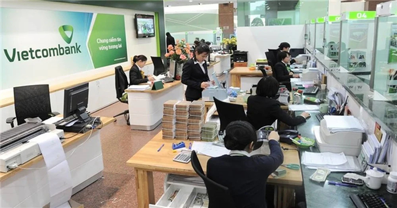 A transaction office of Vietcombank. Photo courtesy of the bank.