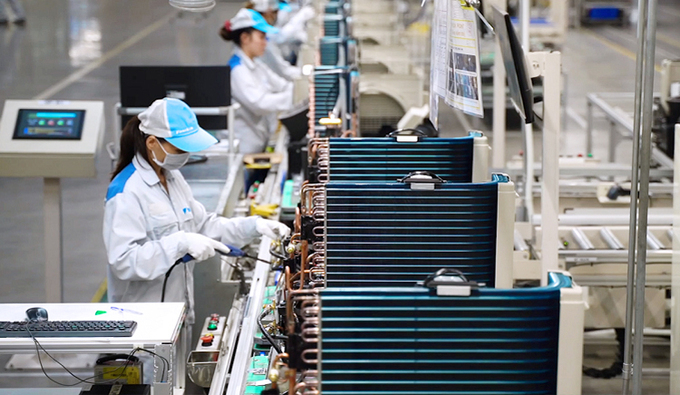 Workers are seen at a Daikin factory in Vietnam. Photo courtesy of Daikin.