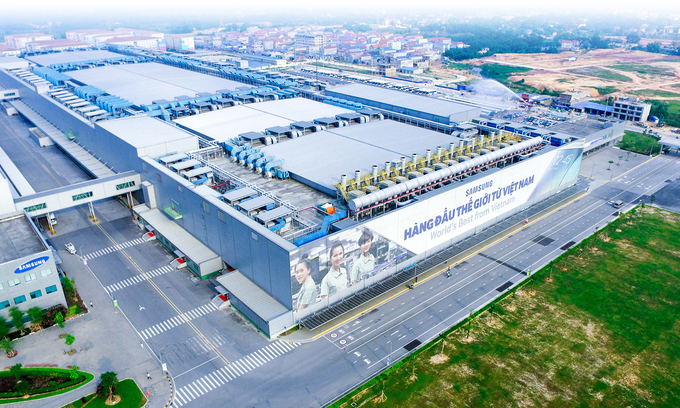 Samsung's plant in the northern province of Bac Ninh. Photo courtesy of Samsung Vietnam.