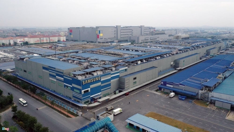 A Samsung plant in Bac Ninh province, northern Vietnam. Photo courtesy of Zing News.