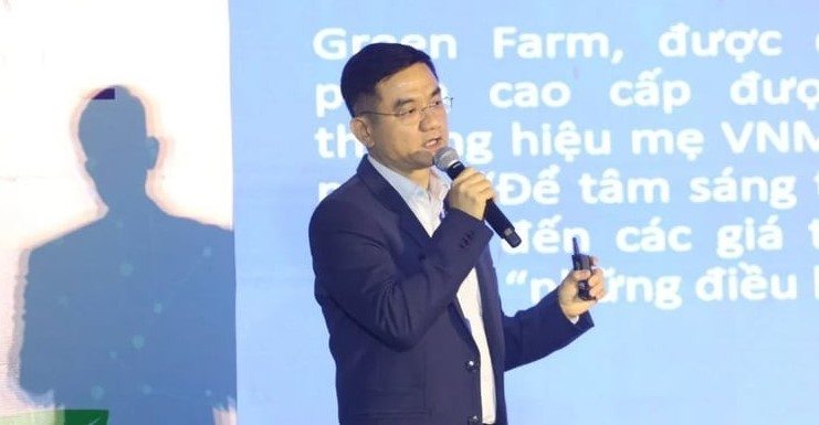 Nguyen Quang Tri, Vinamilk's marketing executive director, speaks at a forum on the F&B industry in Ho Chi Minh City, January 11, 2024. Photo courtesy of Saigon Times.
