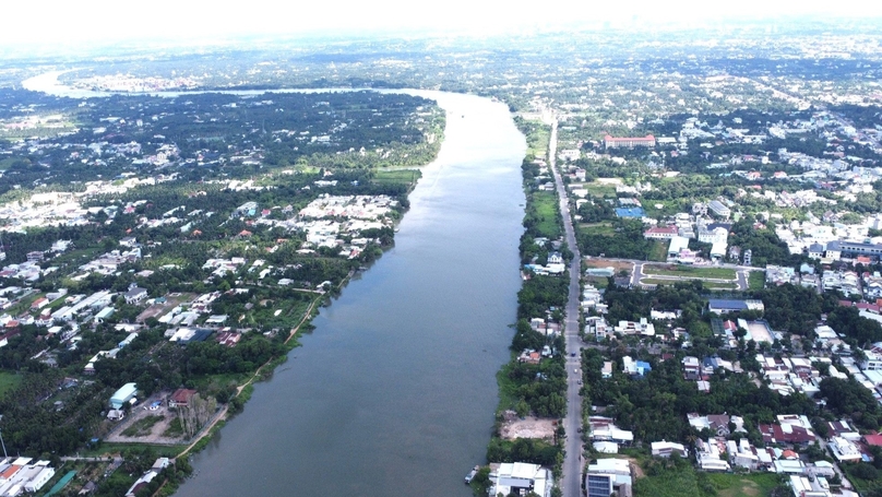 A section in Binh Duong province of Saigon River, southern Vietnam. Photo courtesy of Tien Phong (Vanguard) newspaper.