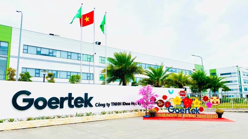 Nhà máy Goertek Technology Vina tại Khu công nghiệp Quế Võ, tỉnh Bắc Ninh, miền Bắc Việt Nam.  Hình ảnh lịch sự của Market Times.