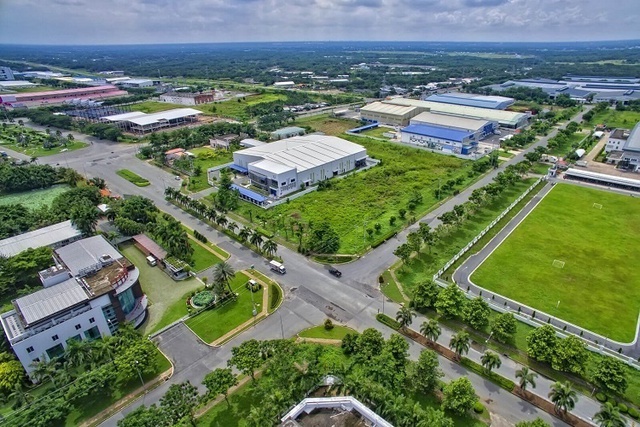 The future industrial park land supply in southern Vietnam is forecasted to reach about 6,100 ha in the 2024-2026. Photo courtesy of the government's news portal.