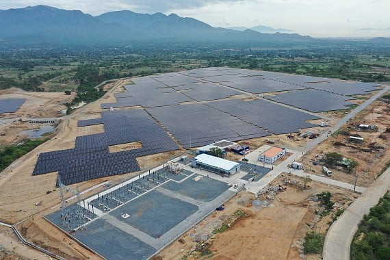 Sao Maii Group's Europlast Long An solar power plant in Long An province, southern Vietnam. Photo courtesy of the company.