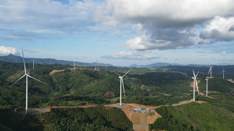 A wind farm of the Lotus Wind Power project in Quang Tri province, central Vietnam. Photo courtesy of PC1 Group JSC. 