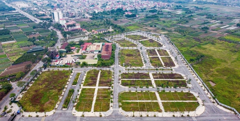 A real estate project site in Dong Anh district, Hanoi. Photo by The Investor/Trong Hieu.