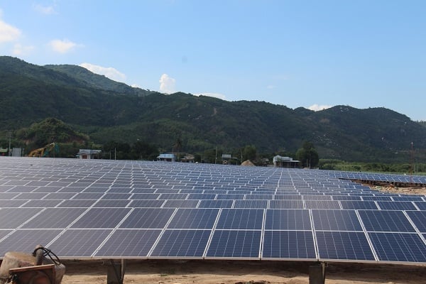 The 50 MW KN Cam Lam solar power project in Khanh Hoa province, south-central Vietnam. Photo courtesy of LS Electric Vietnam.
