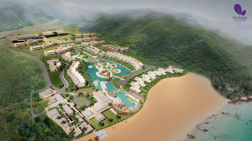 An illustration of Dhawa Resort Quy Nhon in Binh Dinh province, south-central Vietnam. Photo courtesy of Pegasus Binh Dinh.