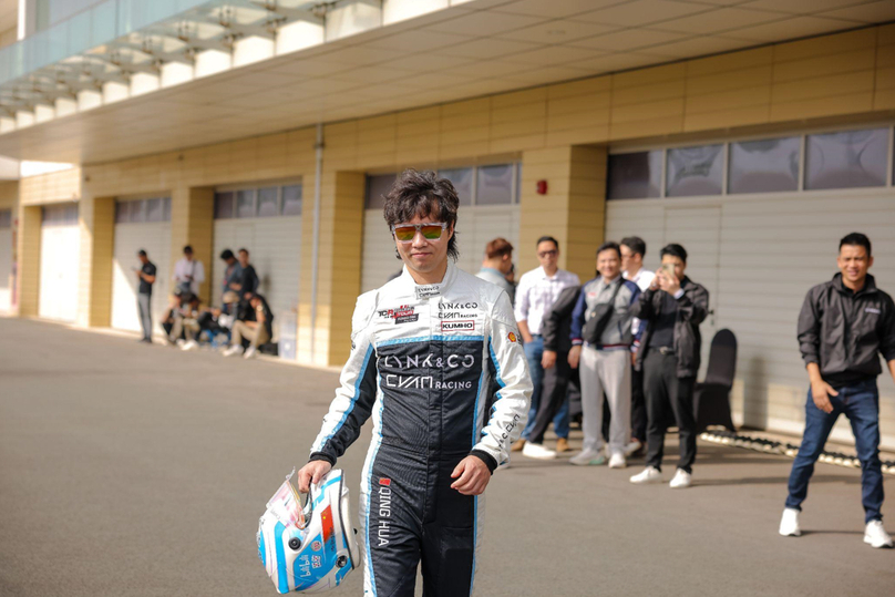 Racing driver Ma Qinghua, first Chinese Formula 1 driver. Photo courtesy of Taseco.