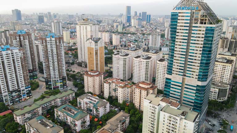  An urban area in Thanh Xuan district, Hanoi. Photo by The Investor/Trong Hieu.