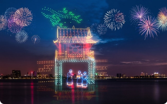 The show 'Ruc Ro Thang Long' (Resplendent Thang Long) is slated to be performed in the West Lake area in Hanoi on the night of February 9, 2024. Photo courtesy of the organizer.