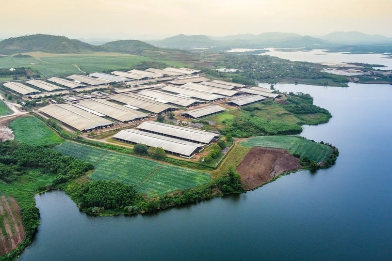 TH true MILK's dairy farm complex in Nghia Dan district, Nghe An province, central Vietnam. Photo courtesy of the company.