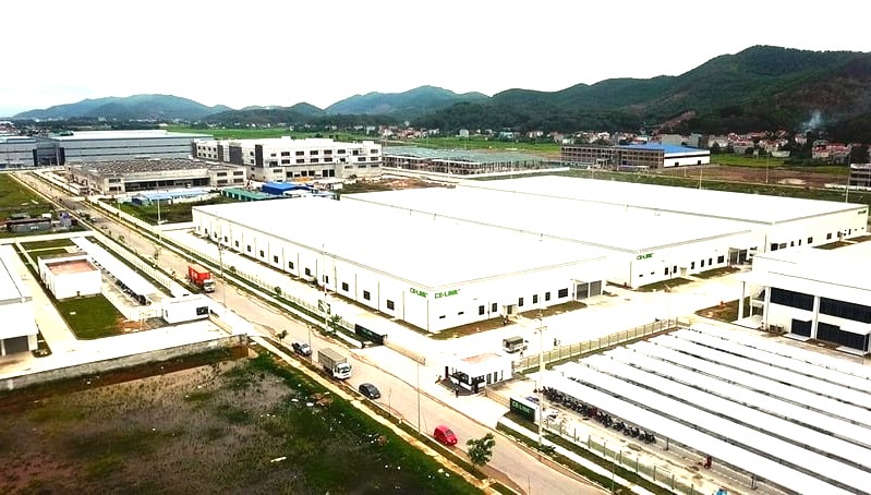 Celink Vietnam Co., Ltd. in Van Trung 2 Industrial Park, Bac Giang province, northern Vietnam. Photo courtesy of Bac Giang's Industrial Zones Management Board.