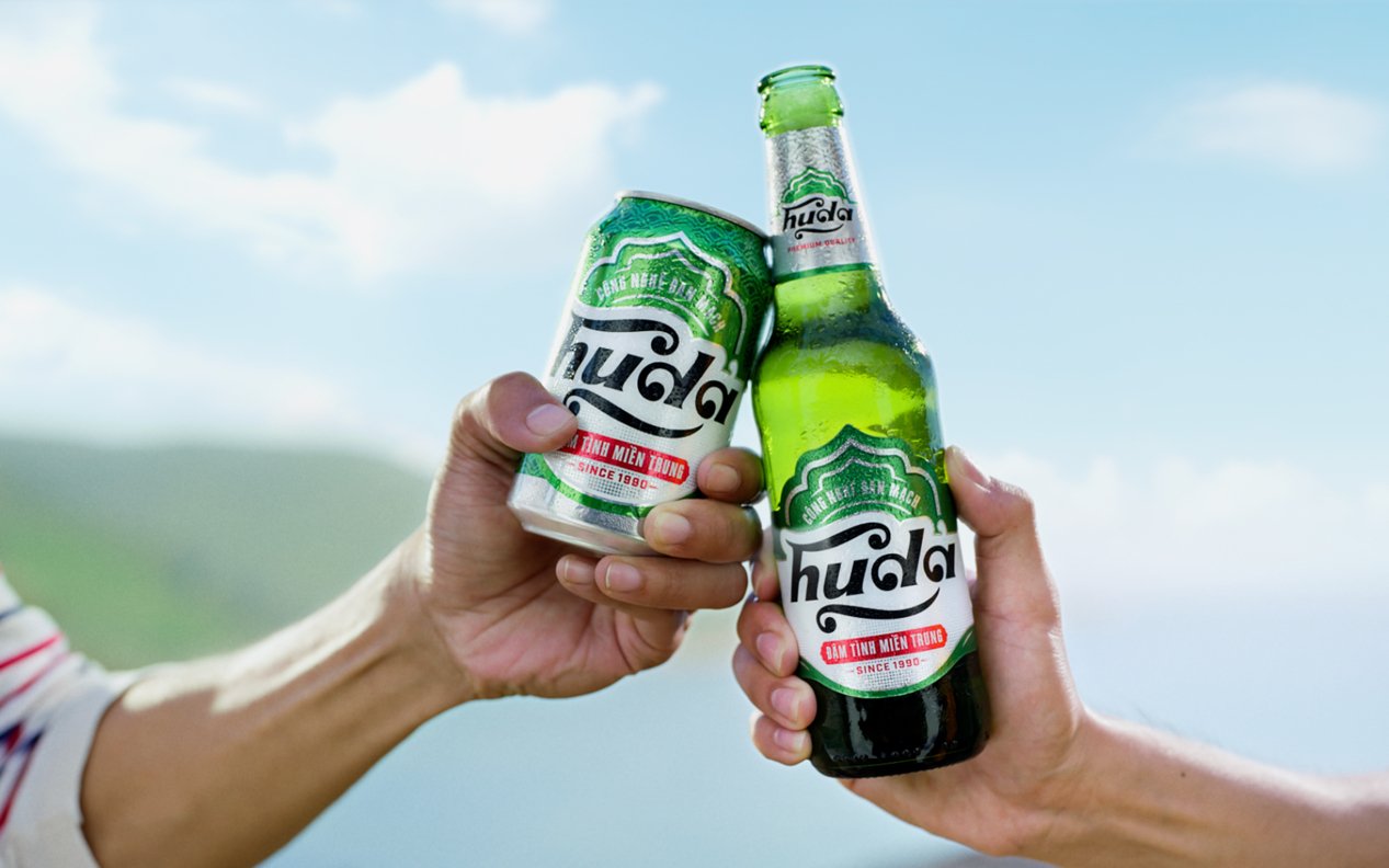 Carlsberg's local mainstream beer brand Huda. Photo courtesy of Huda.