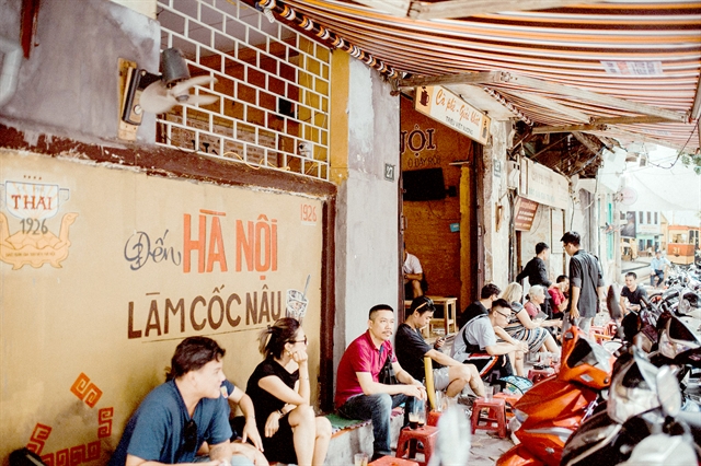 The cafe has been a popular destination to many Hanoians.  Photo courtesy of Café Thai.