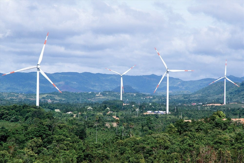 A wind farm constructed by PC1 Group. Photo courtesy of the company.