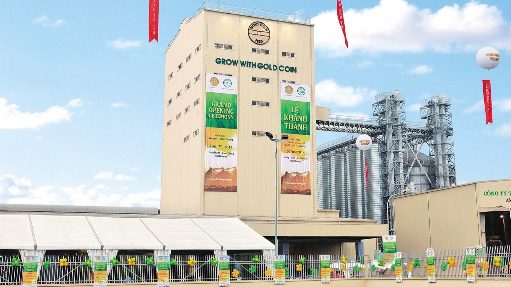 Nhà máy sản xuất thức ăn chăn nuôi Gold Coin ở tỉnh Hải Dương, miền Bắc Việt Nam.  Ảnh do AFC cung cấp.
