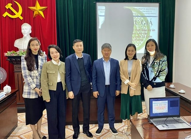 KinderWorld representatives at the land auction in Hai Phong city, northern Vietnam in January 2024. Photo courtesy of KinderWorld Vietnam.