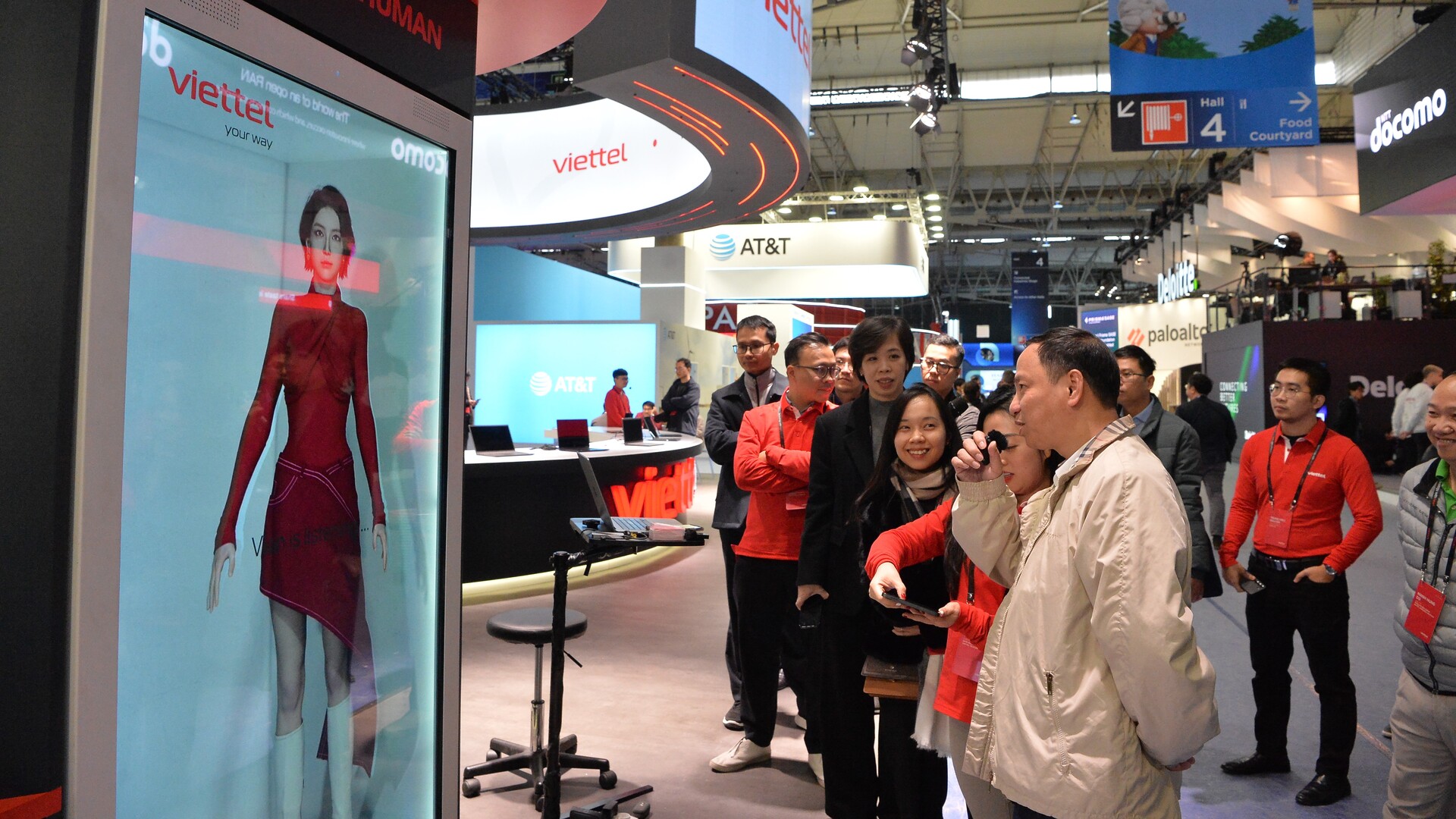Viettel presents its homemade human AI at the MWC 2024 in Barcelona, Spain on February 26-29, 2024. Photo courtesy of Viettel.
