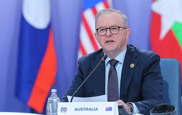 Australian Prime Minister Anthony Albanese at the three-day Special Summit commemorating the 50th anniversary of the ASEAN-Australia relations in Melbourne. Photo by Vietnam News Agency.