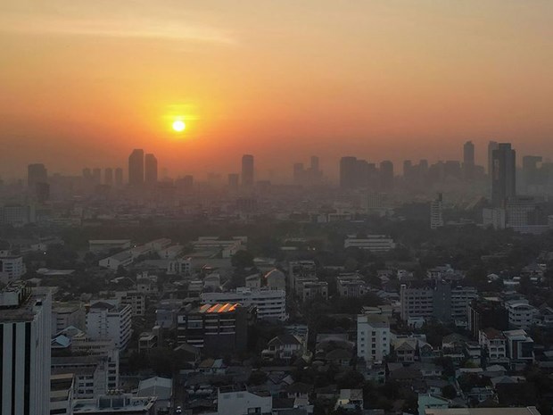Air quality in Thailand regularly plummets in the early months of the year as smoke from farmers burning stubble in the fields adds to industrial emissions and vehicle exhaust fumes. Photo courtesy of AFP.