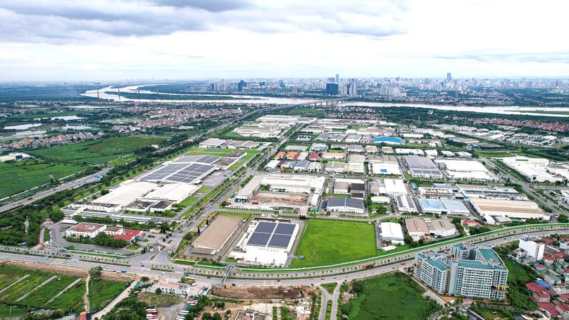 The Thang Long Industrial Park in Vong La and Kim Chung communes, Dong Anh district, Hanoi. Photo courtesy of Nguoi lao dong (Laborer) newspaper.