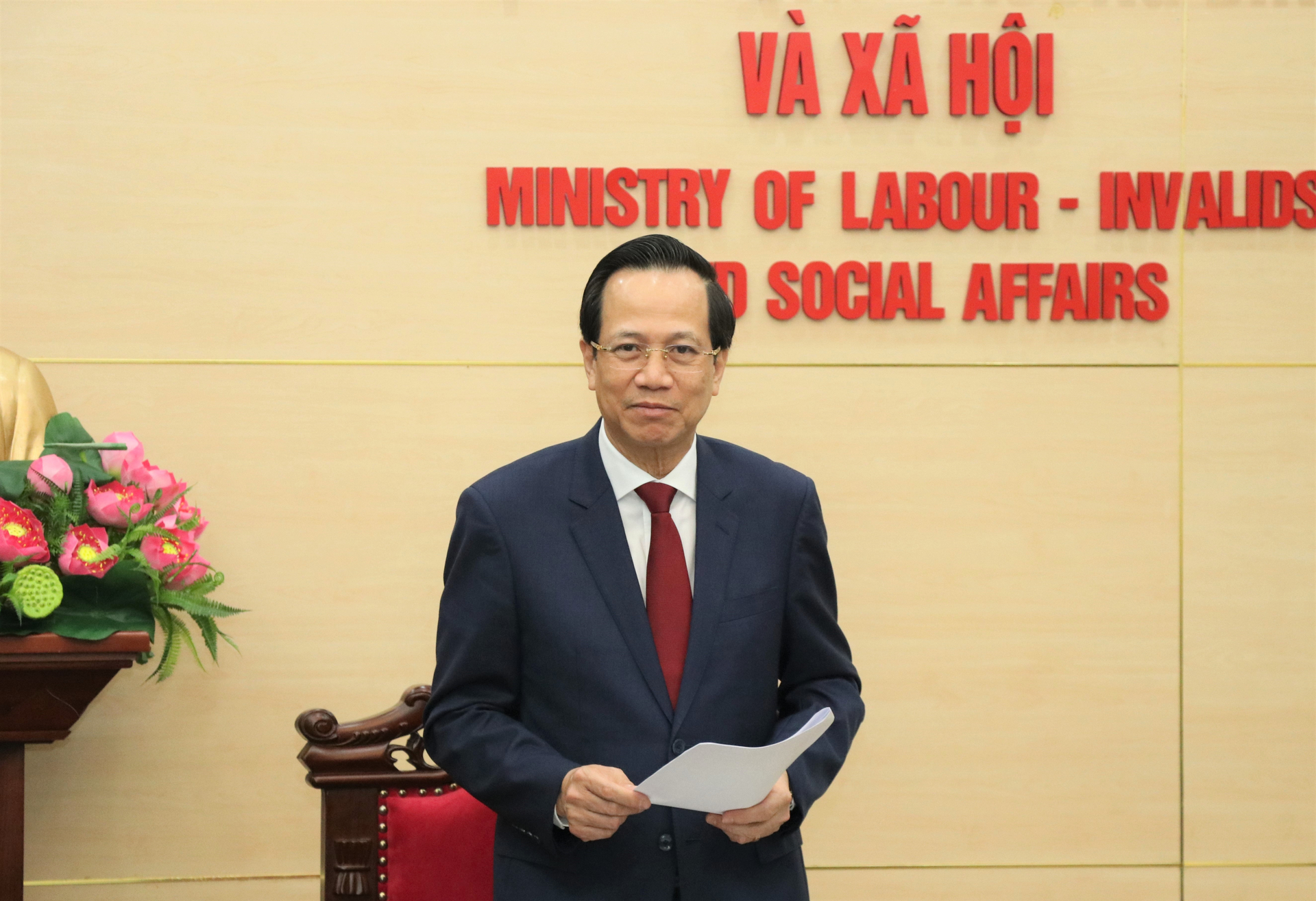 Minister of Labor, Invalids and Social Affairs Dao Ngoc Dung. Photo courtesy of the ministry.