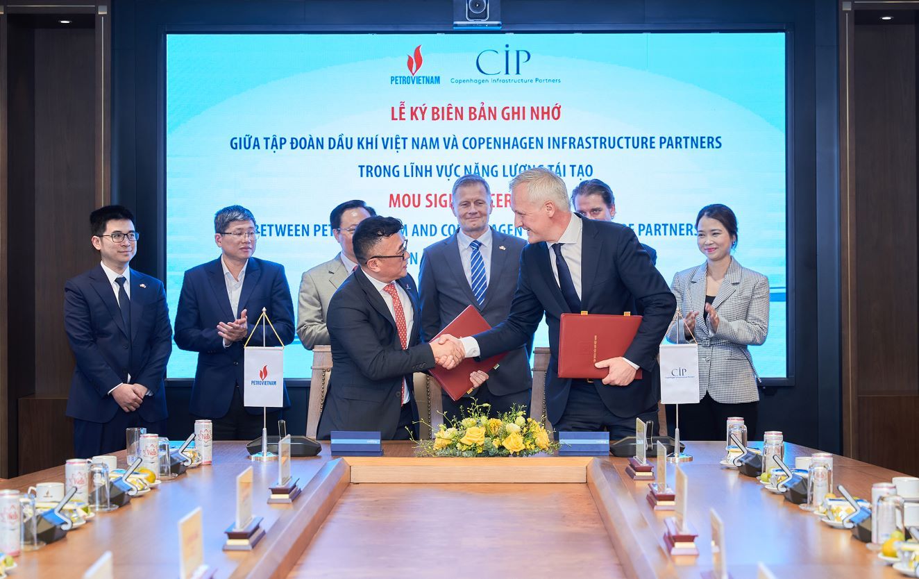 Representatives of CIP and Petrovietnam at a signing ceremony in Hanoi on March 7, 2024. Photo courtesy of CIP.