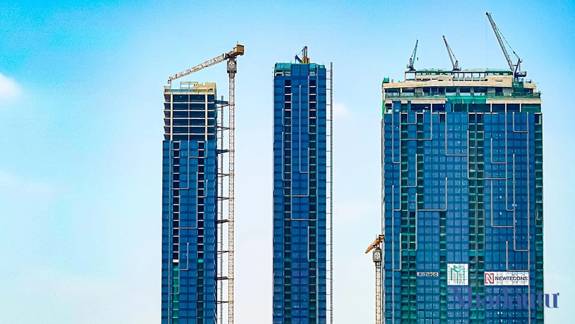 A real estate project under construction in Ho Chi Minh City. Photo by The Investor/Vu Pham.