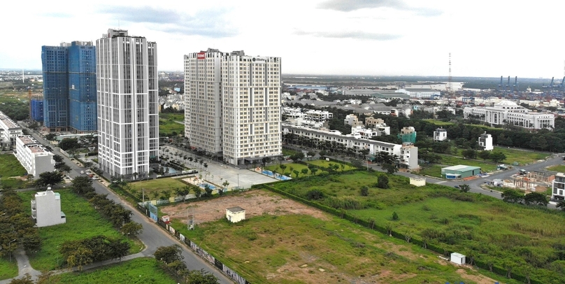 A real estate project in Ho Chi Minh City has remained idle since its launch in 2019. Photo by The Investor/Vu Pham.