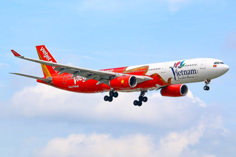  An A330 aircraft operated by Vietjet. Photo courtesy of Vietjet.