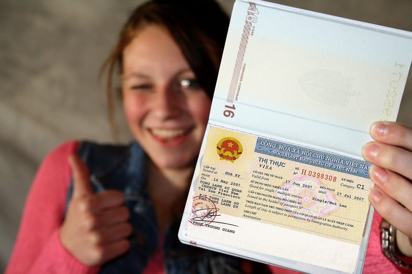  A Vietnam visa. Photo courtesy of the Vietnamese Embassy in the Philippines.